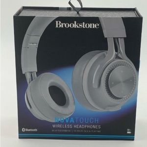 Brookstone Nova Touch Wireless Headphones Bluetooth 10 Hrs Talk & Play